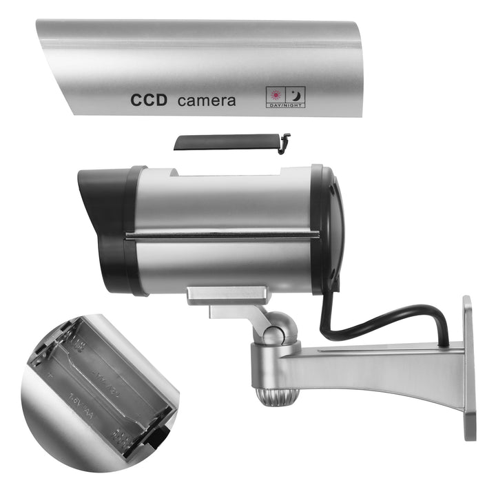Dummy camera met knipperende LED IR1100 S IR extern + 2x Varta Industrial AA batterijen