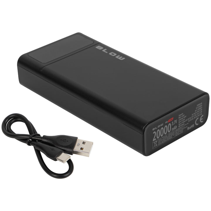 Powerbank 20.000 mAh PB20E Quick Charge 30 Power Delivery 20 W zwart Blow