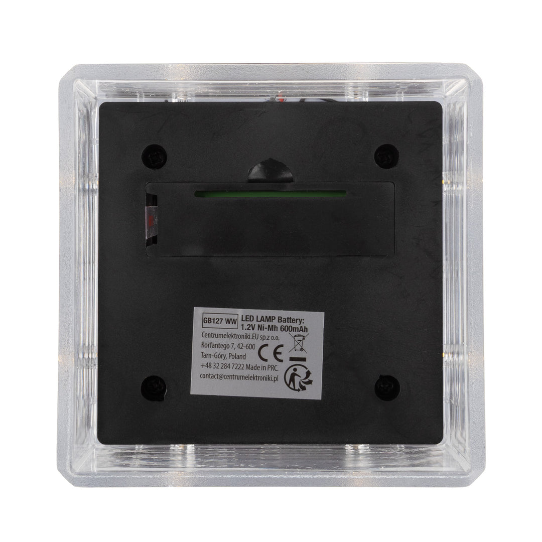 GreenBlue LED-zonnelamp voor paal, 80x80 mm, envelopvormige kap, 3200 K, GB127 WW