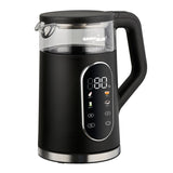 GreenBlue snoerloze waterkoker, inhoud 1,7 l, glazen waterreservoir, duidelijk display, temperatuurkeuze, 2200 W, GB670 B