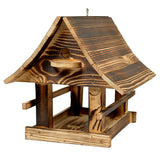 Woodok vogelvoederhuisje, hout, gebakken, ophanghaak + vogelzaad 1kg