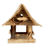 Woodok vogelvoederhuisje, hout, gebakken, ophanghaak + vogelzaad 1kg