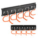 Maclean wandrek voor tuingereedschap, van staal, met haken, max. draagvermogen 30 kg, breedte 40 cm, MC-193