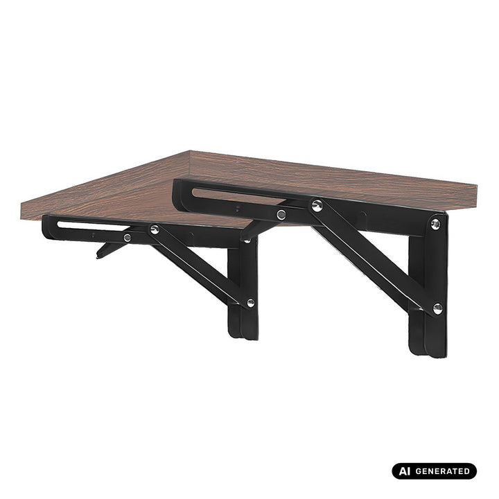 Inklapbare beugel voor Maclean-wandplank, min. 250 mm, max. 500 mm, max. 50 kg, 2 stuks, MC-194