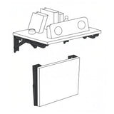 Inklapbare beugel voor Maclean-wandplank, min. 250 mm, max. 500 mm, max. 50 kg, 2 stuks, MC-194