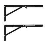 Inklapbare beugel voor Maclean-wandplank, min. 350 mm, max. 700 mm, max. 50 kg, 2 stuks, MC-196