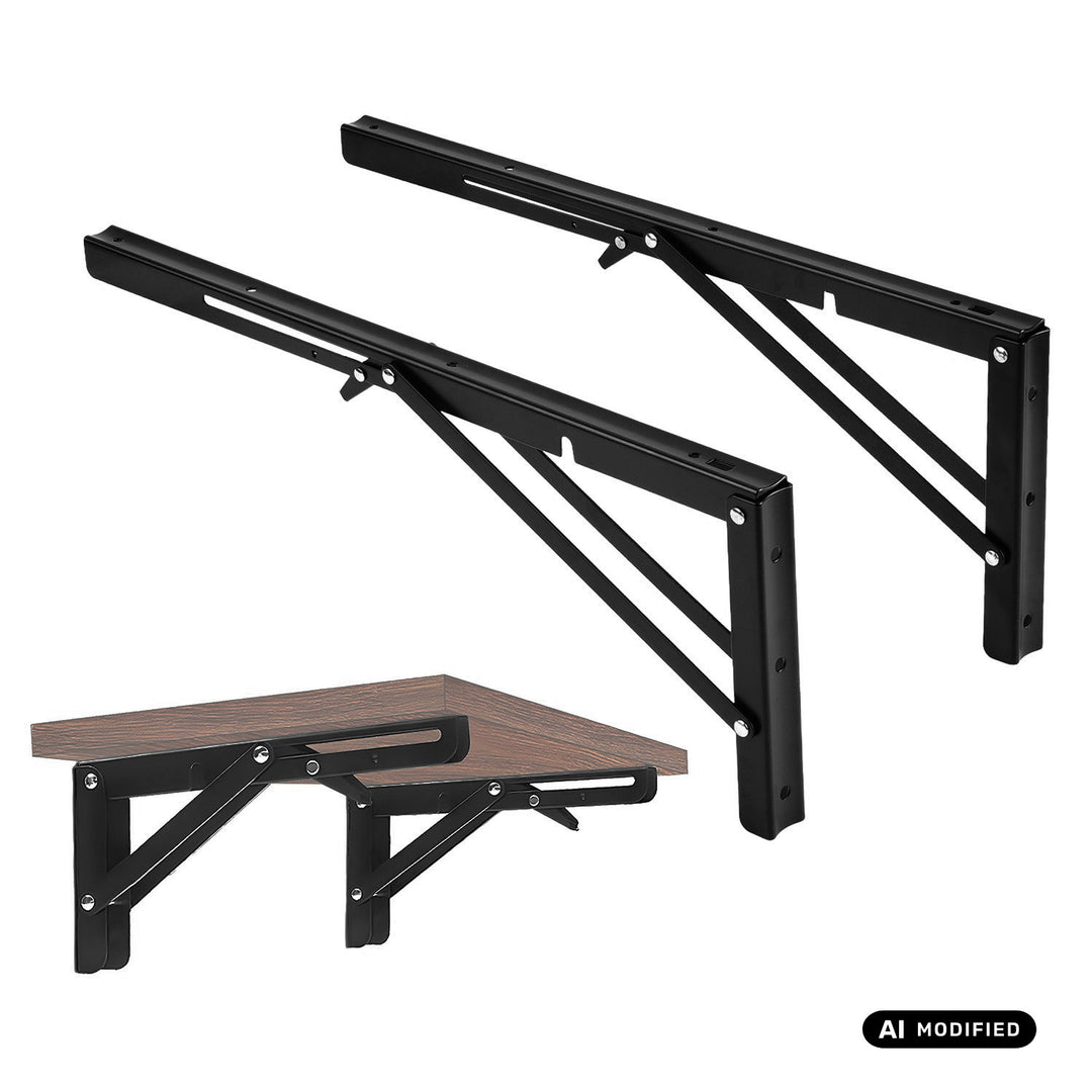 Inklapbare beugel voor Maclean-wandplank, min. 350 mm, max. 700 mm, max. 50 kg, 2 stuks, MC-196