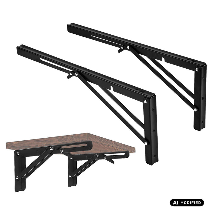 Inklapbare beugel voor Maclean-wandplank, min. 350 mm, max. 700 mm, max. 50 kg, 2 stuks, MC-196