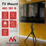 Maclean tv-beugel / vloerstandaard, 27-55", max. VESA 200x200, max. 60 kg, MC-181 B