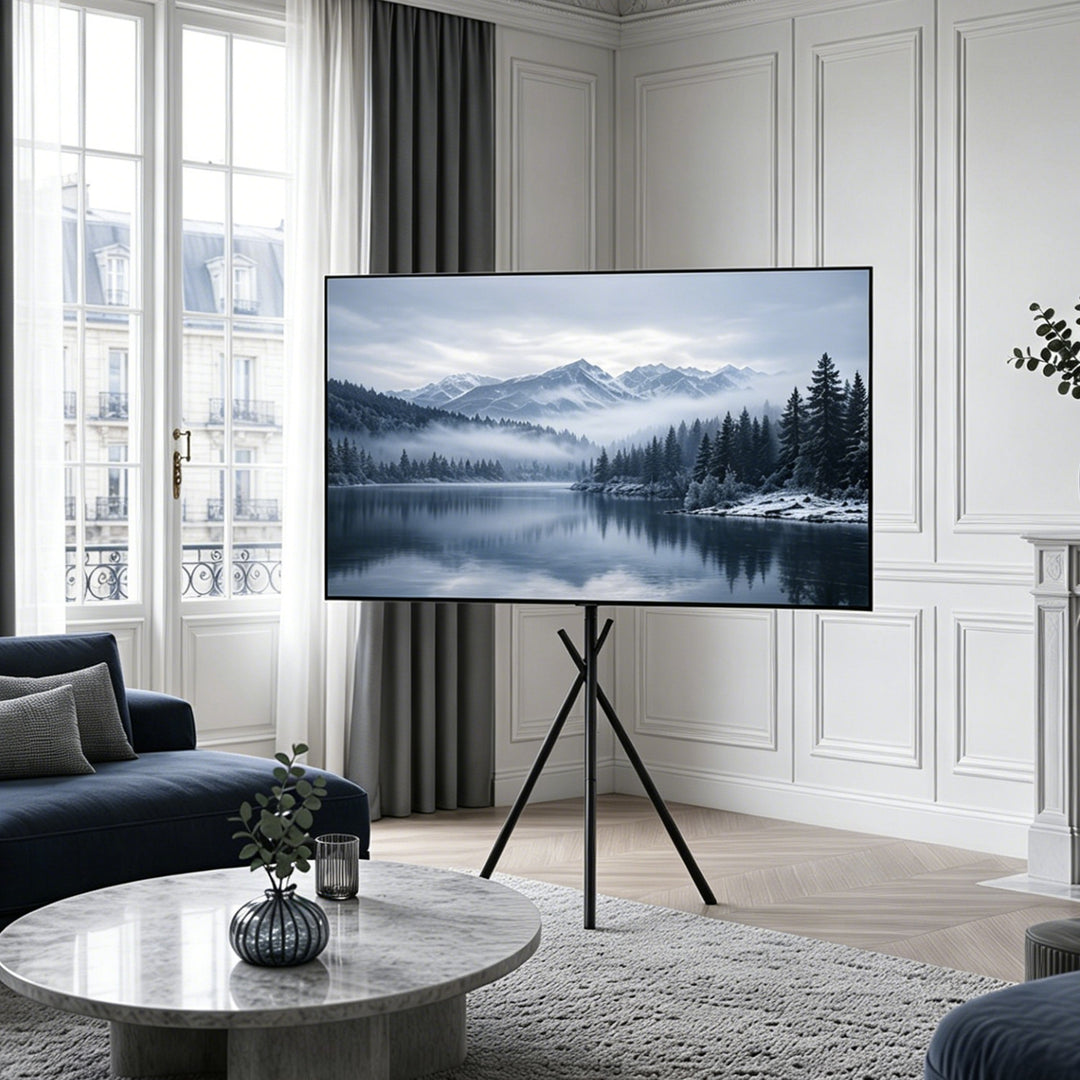 Vloerbeugel / -standaard voor Maclean-tv's, 37-80", max. VESA 600x400, max. 60 kg, MC-182 B