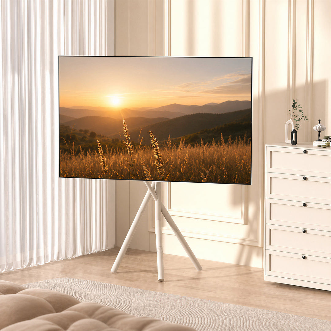 Maclean tv-beugel / vloerstandaard, 37-80", max. VESA 600x400, max. 60 kg, MC-182 W