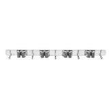 Maclean wandrek voor tuingereedschap en dweilen, van staal, met haken, max. belasting 20 kg, breedte 49 cm, MC-184