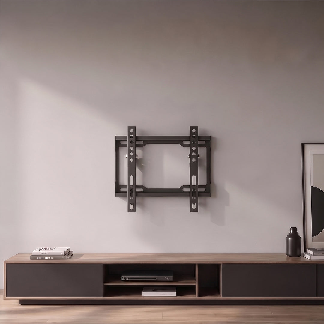 Maclean tv-beugel/hanger, max. VESA 200x200, 13-43", tot 45 kg, zwart, kantelbaar van 0° tot -8°, MC-186