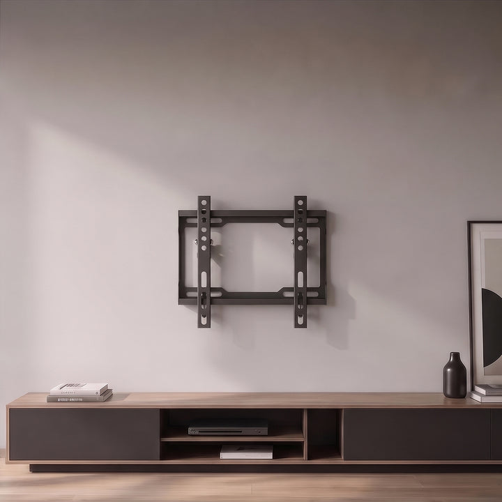 Maclean tv-beugel/hanger, max. VESA 200x200, 13-43", tot 45 kg, zwart, kantelbaar van 0° tot -8°, MC-186