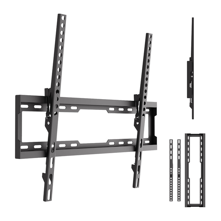 Maclean tv-beugel/hanger, max. VESA 600x400, 37-86", tot 45 kg, zwart, kantelbaar van 0° tot -8°, MC-188