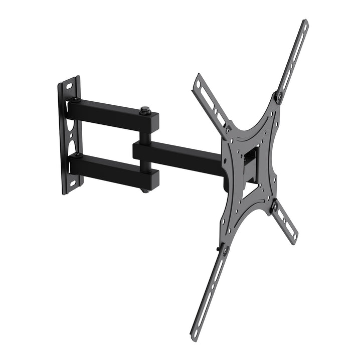 Maclean tv-beugel/hanger, max. VESA 400x400, 32-55", tot 25 kg, zwart, kantelbaar van 0° tot -15° en draaibaar van +90° tot -90°, MC-190