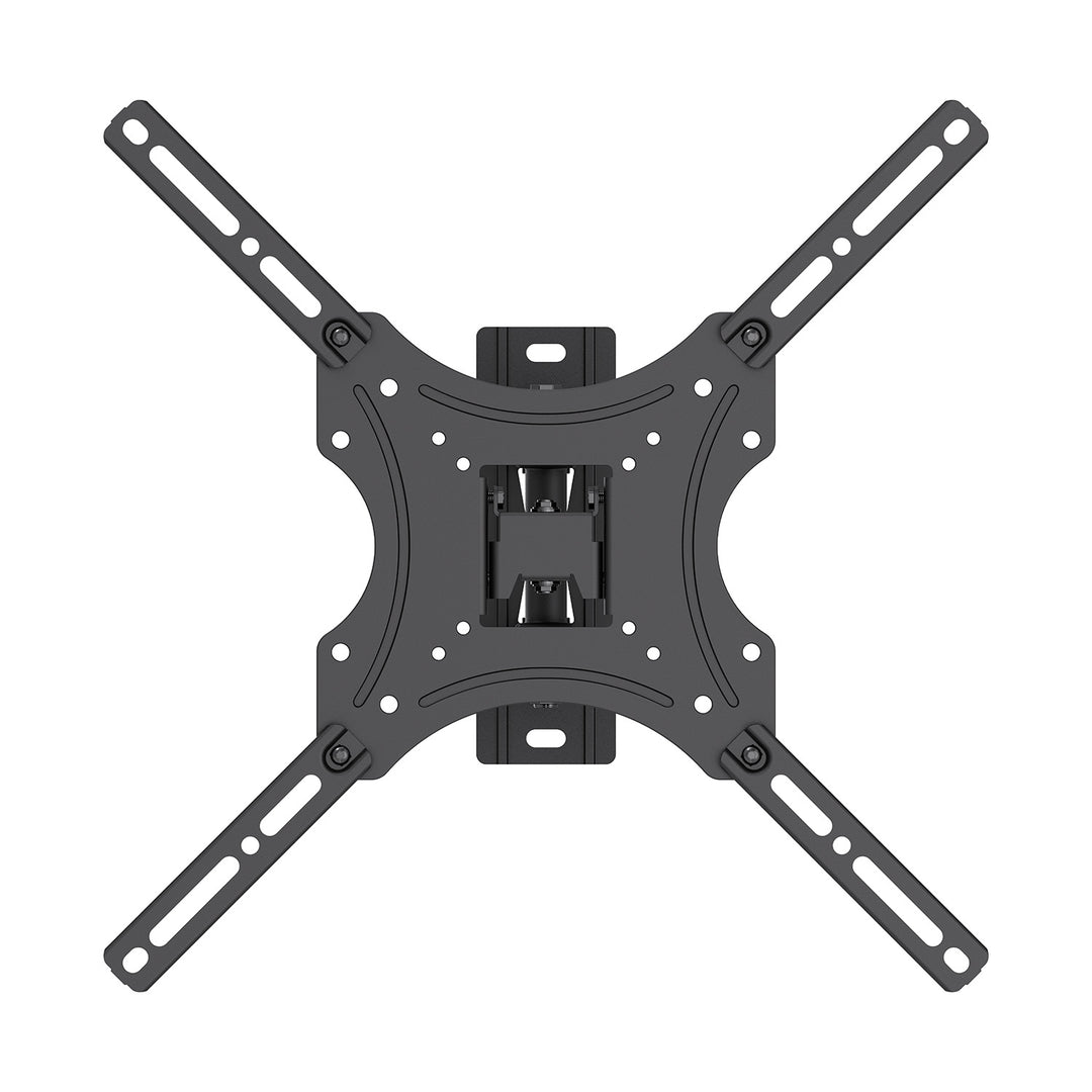 Maclean tv-beugel/hanger, max. VESA 400x400, 32-55", tot 25 kg, zwart, kantelbaar van 0° tot -15° en draaibaar van +90° tot -90°, MC-190