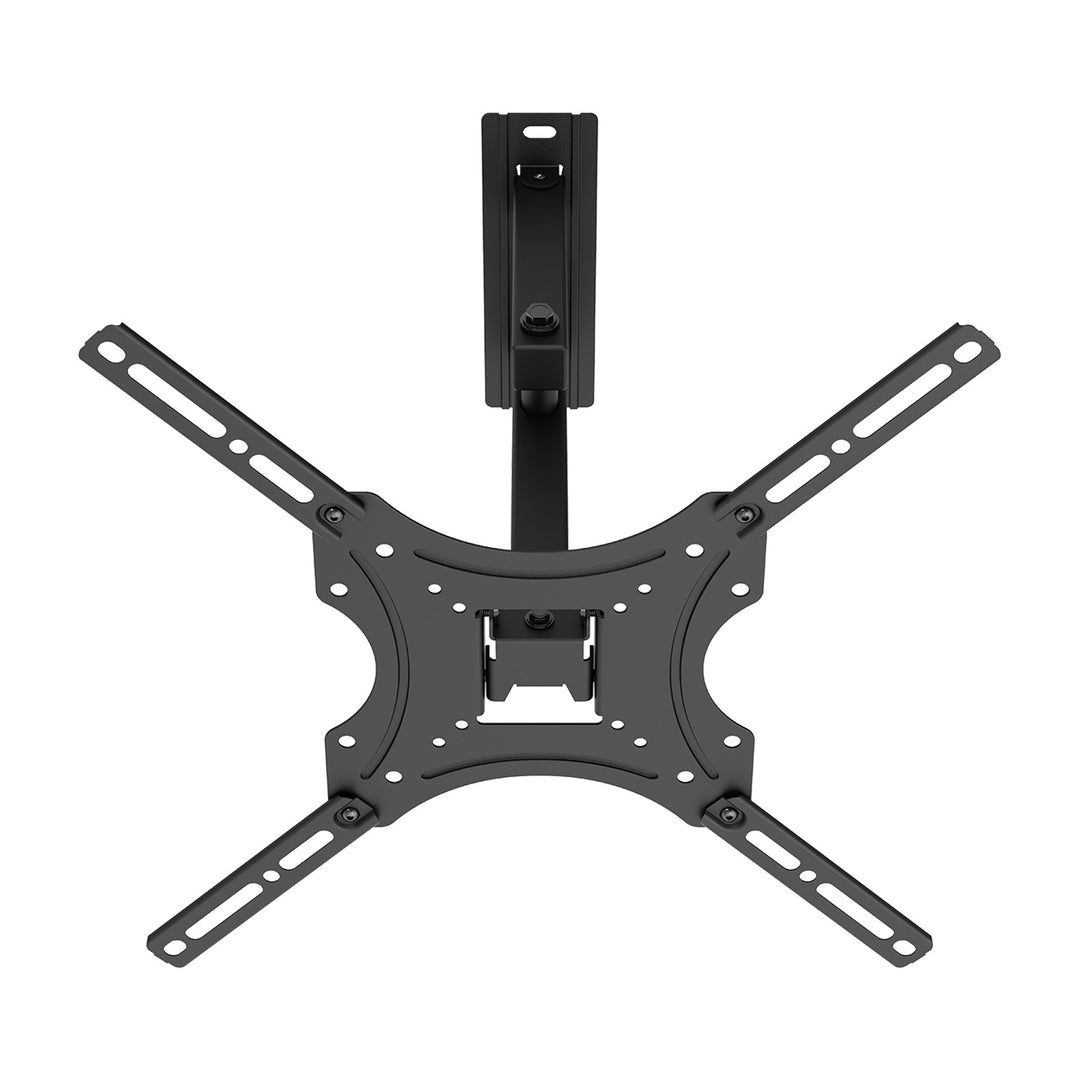 Maclean tv-beugel/hanger, max. VESA 400x400, 32-55", tot 25 kg, zwart, kantelbaar van 0° tot -15° en draaibaar van +90° tot -90°, MC-190
