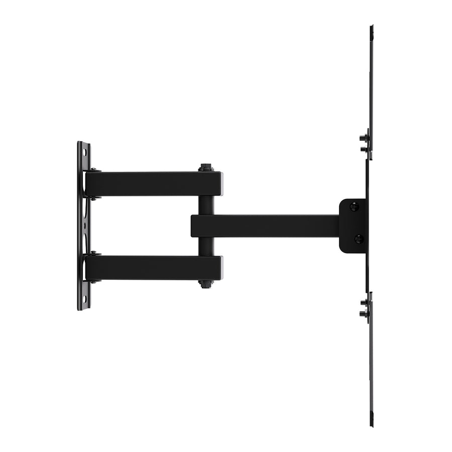 Maclean tv-beugel/hanger, max. VESA 400x400, 32-55", tot 25 kg, zwart, kantelbaar van 0° tot -15° en draaibaar van +90° tot -90°, MC-190