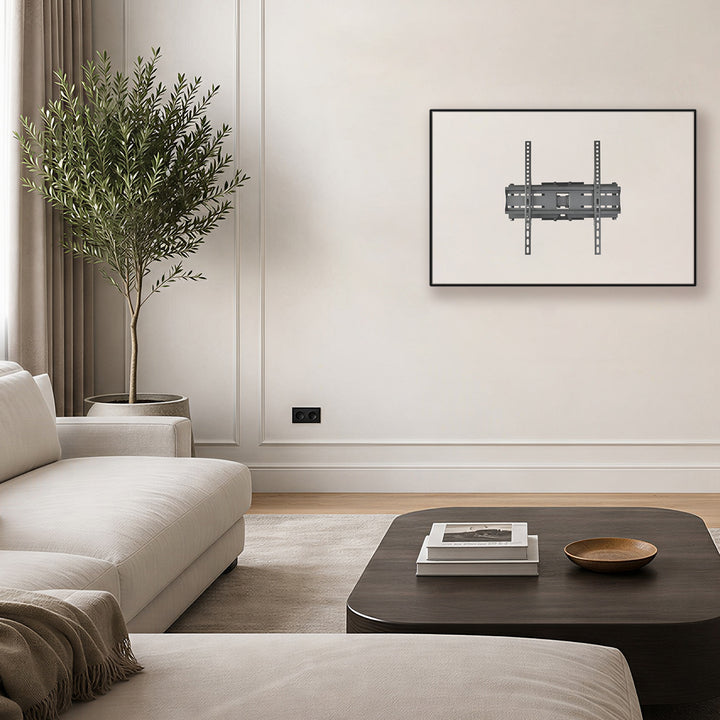 Maclean tv-beugel/hanger, max. VESA 400x400, 32-70", tot 40 kg, zwart, kantelbaar +12°~-12° en draaibaar +60°~-60°, MC-192