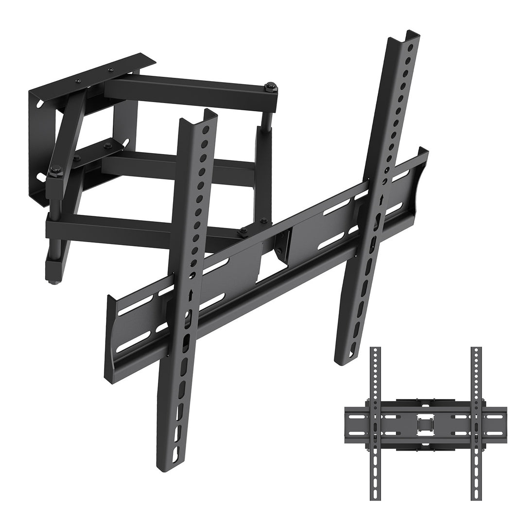 Maclean tv-beugel/hanger, max. VESA 400x400, 32-70", tot 40 kg, zwart, kantelbaar +12°~-12° en draaibaar +60°~-60°, MC-192