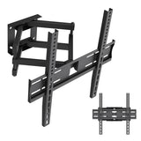 Maclean tv-beugel/hanger, max. VESA 400x400, 32-70", tot 40 kg, zwart, kantelbaar +12°~-12° en draaibaar +60°~-60°, MC-192