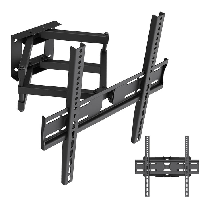 Maclean tv-beugel/hanger, max. VESA 400x400, 32-70", tot 40 kg, zwart, kantelbaar +12°~-12° en draaibaar +60°~-60°, MC-192