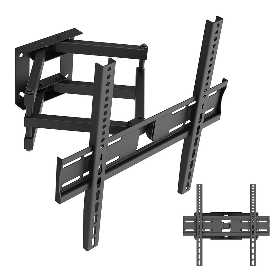 Maclean tv-beugel/hanger, max. VESA 400x400, 32-70", tot 40 kg, zwart, kantelbaar +12°~-12° en draaibaar +60°~-60°, MC-192