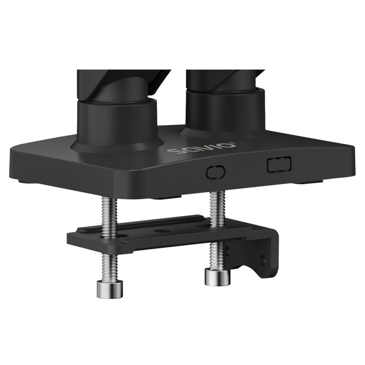 Savio dubbele monitorsteun, 17-32'', 9kg belasting per monitor, VESA, veermechanisme, zwart, SAVUM-04