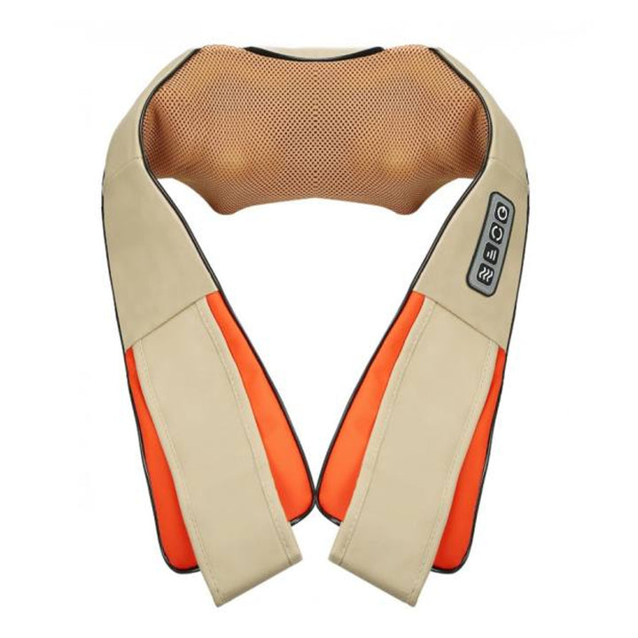 LTC Shiatsu 6D schoudermassageapparaat, 3 snelheden, 5V, 24W, verwarmingsfunctie, LED-achtergrondverlichting, anti-slip banden