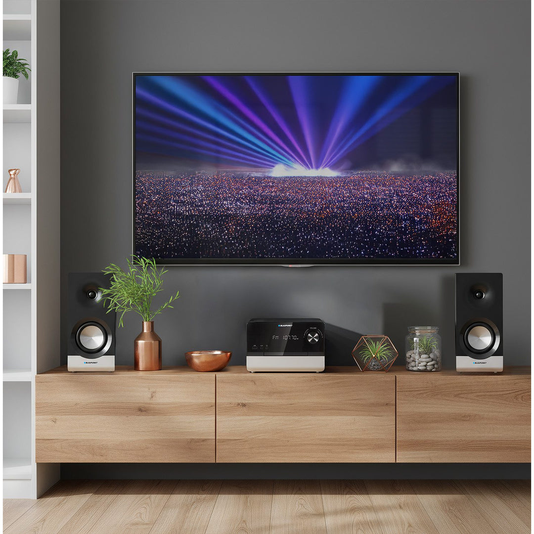 Blaupunkt Microfoon, CD, USB, FM-radio, Bluetooth, afstandsbediening, klok met alarmfunctie, MS40.2BT