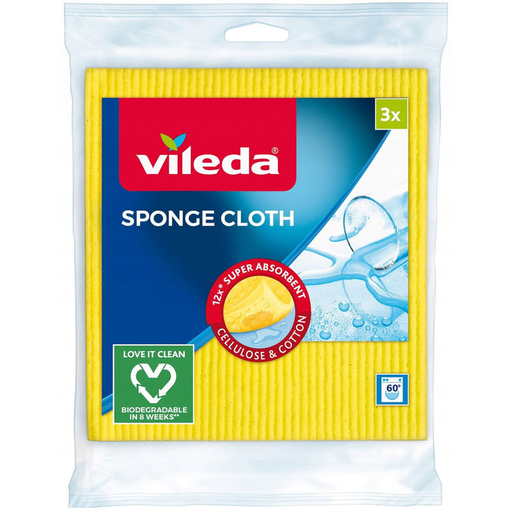 Vileda vlakmopset + emmer + 3 doeken, Ultramax BOX, aanraakvrij afvoersysteem, twee soorten vezels, 177453
