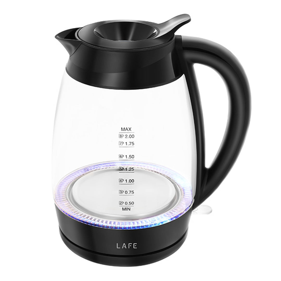 Lafe waterkoker, vermogen 2200W, inhoud 2l, glas, Essential XL