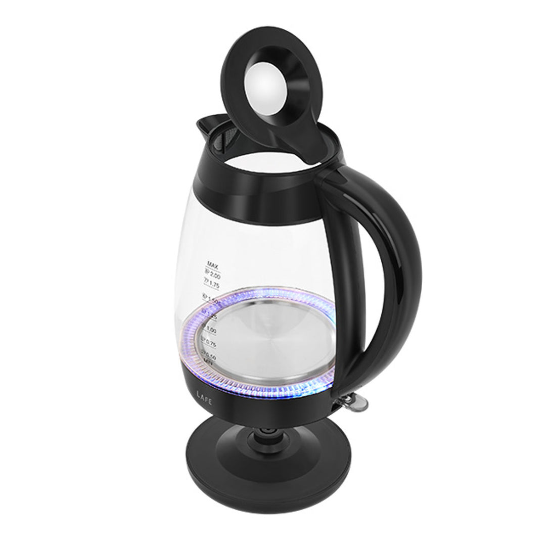 Lafe waterkoker, vermogen 2200W, inhoud 2l, glas, Essential XL