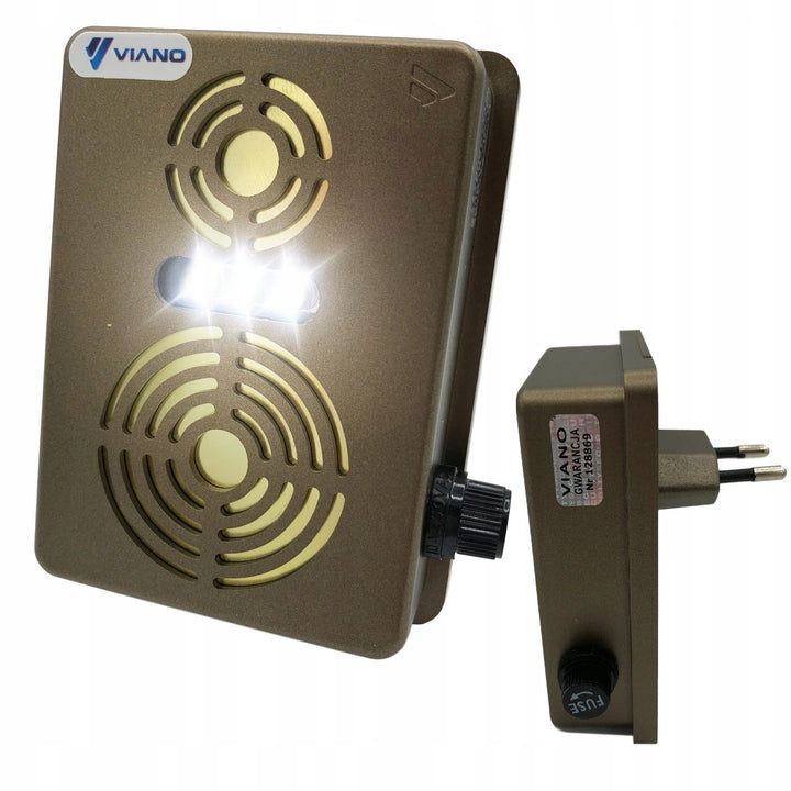 Knaagdier-, marter-, muizenverjager Viano, ultrasone generator, radar, twee luidsprekers, Duo Gold