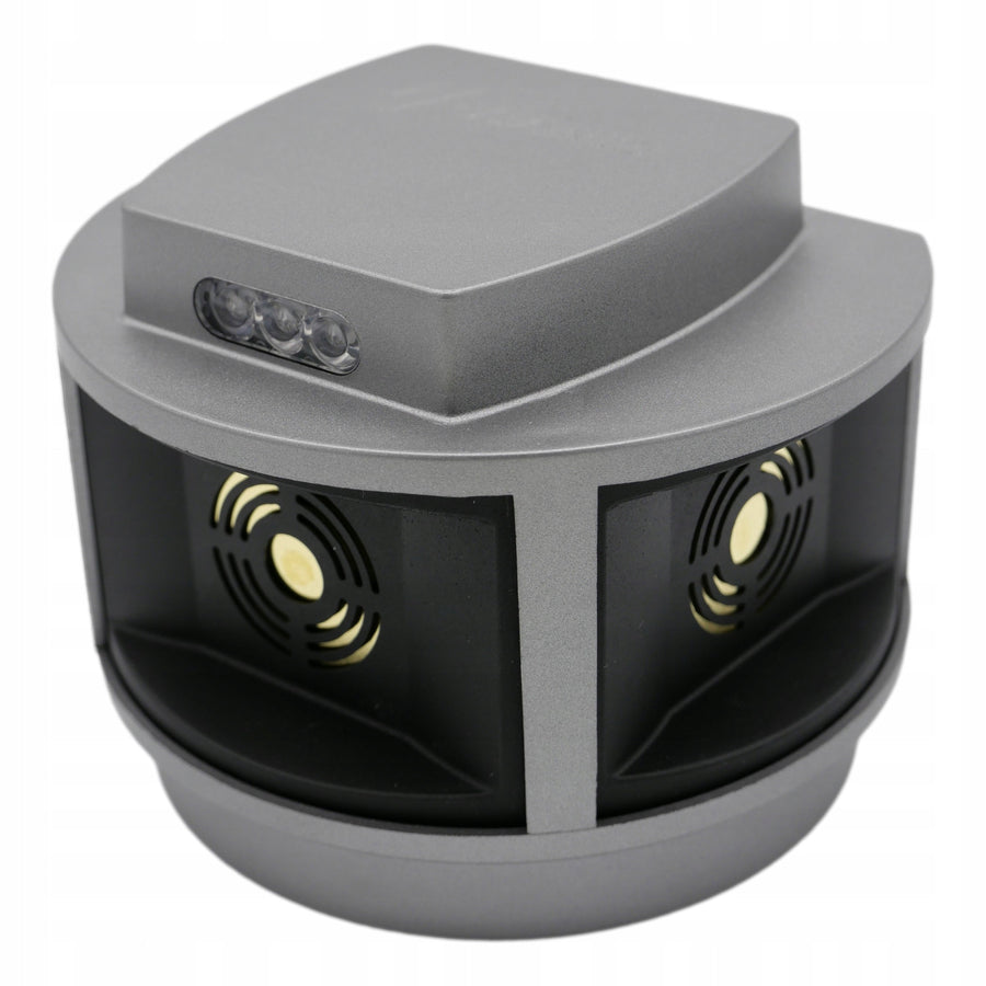 Knaagdierbestrijdingsmiddel, marterbestrijdingsmiddel, muizenbestrijdingsmiddel Viano, ultrasone generator, stroboscooppaneel, drie luidsprekers, Trio-Strob