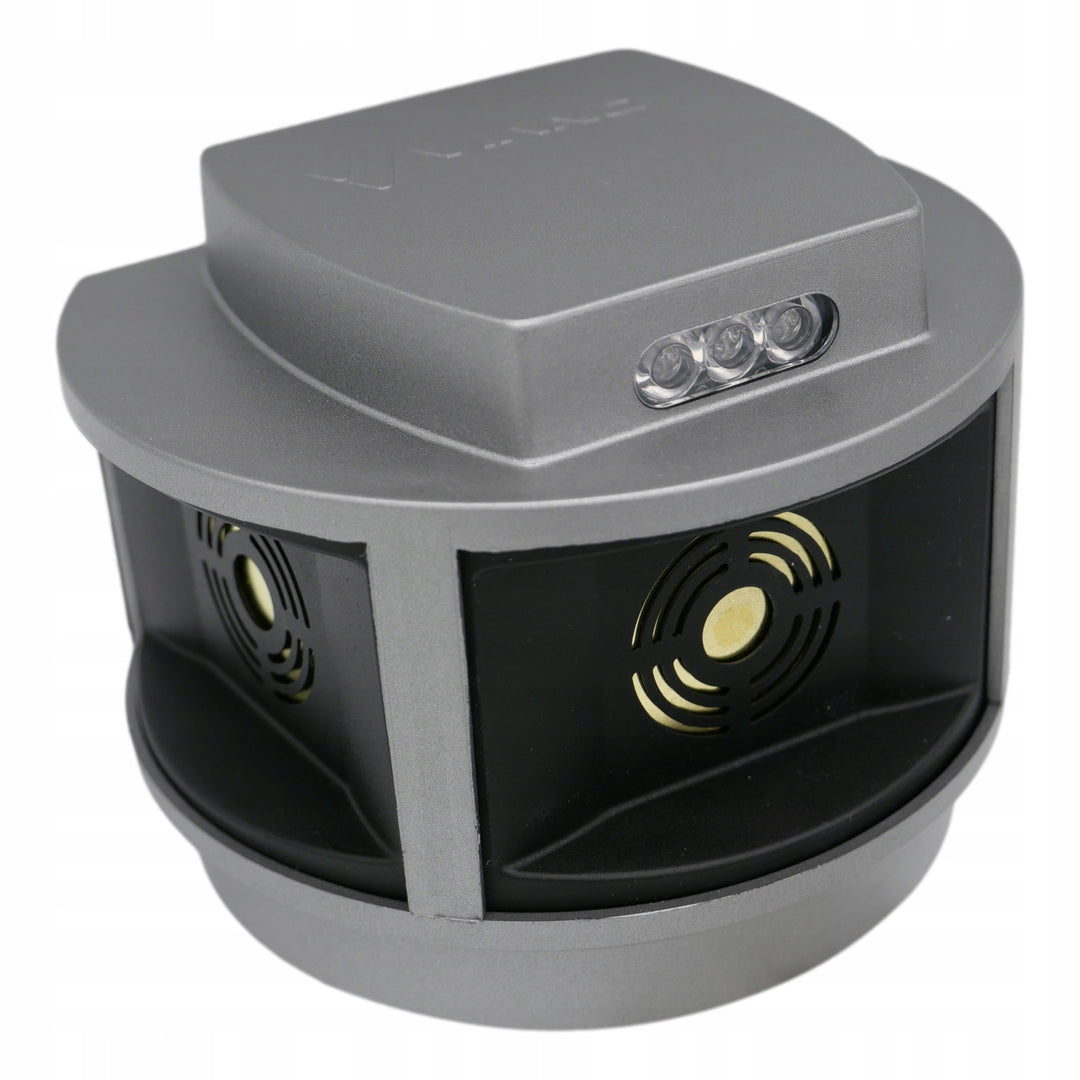 Knaagdierbestrijdingsmiddel, marterbestrijdingsmiddel, muizenbestrijdingsmiddel Viano, ultrasone generator, stroboscooppaneel, drie luidsprekers, Trio-Strob