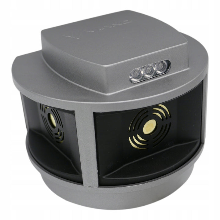 Knaagdierbestrijdingsmiddel, marterbestrijdingsmiddel, muizenbestrijdingsmiddel Viano, ultrasone generator, stroboscooppaneel, drie luidsprekers, Trio-Strob