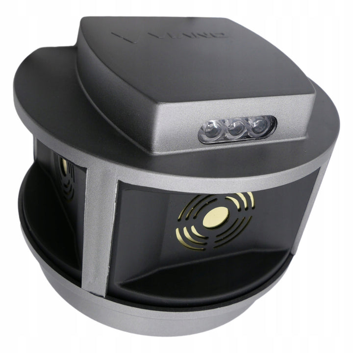 Knaagdierbestrijdingsmiddel, marterbestrijdingsmiddel, muizenbestrijdingsmiddel Viano, ultrasone generator, stroboscooppaneel, drie luidsprekers, Trio-Strob