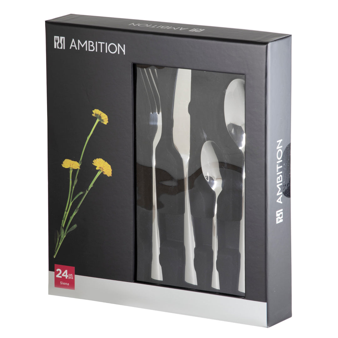 Bestekset voor 6 personen Siena 24-delige geschenkdoos AMBITION
