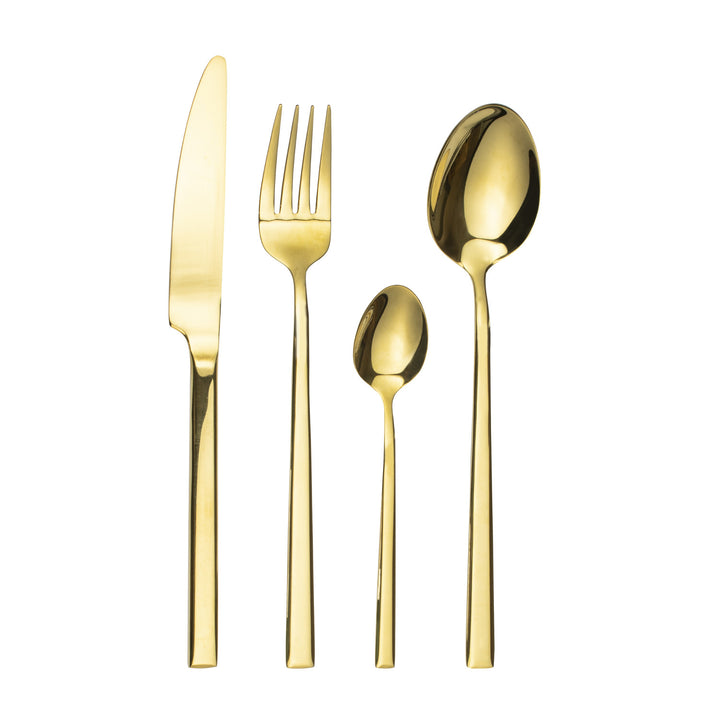 Bestekset voor 6 personen Como Gold 24-delige geschenkdoos AMBITION