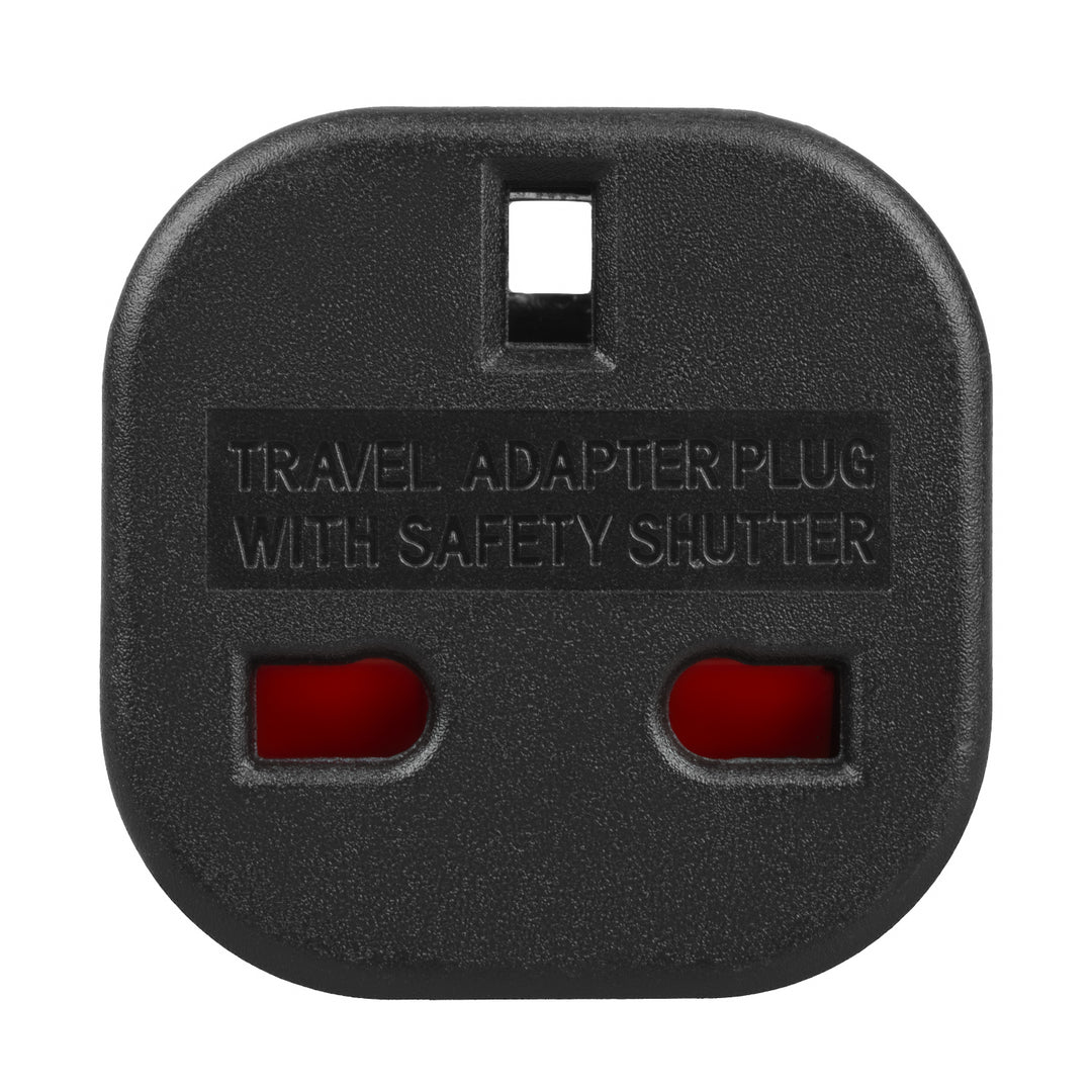 Maclean UK-stopcontact naar EU-stekkeradapter, zwart, MCE72, 2 stuks