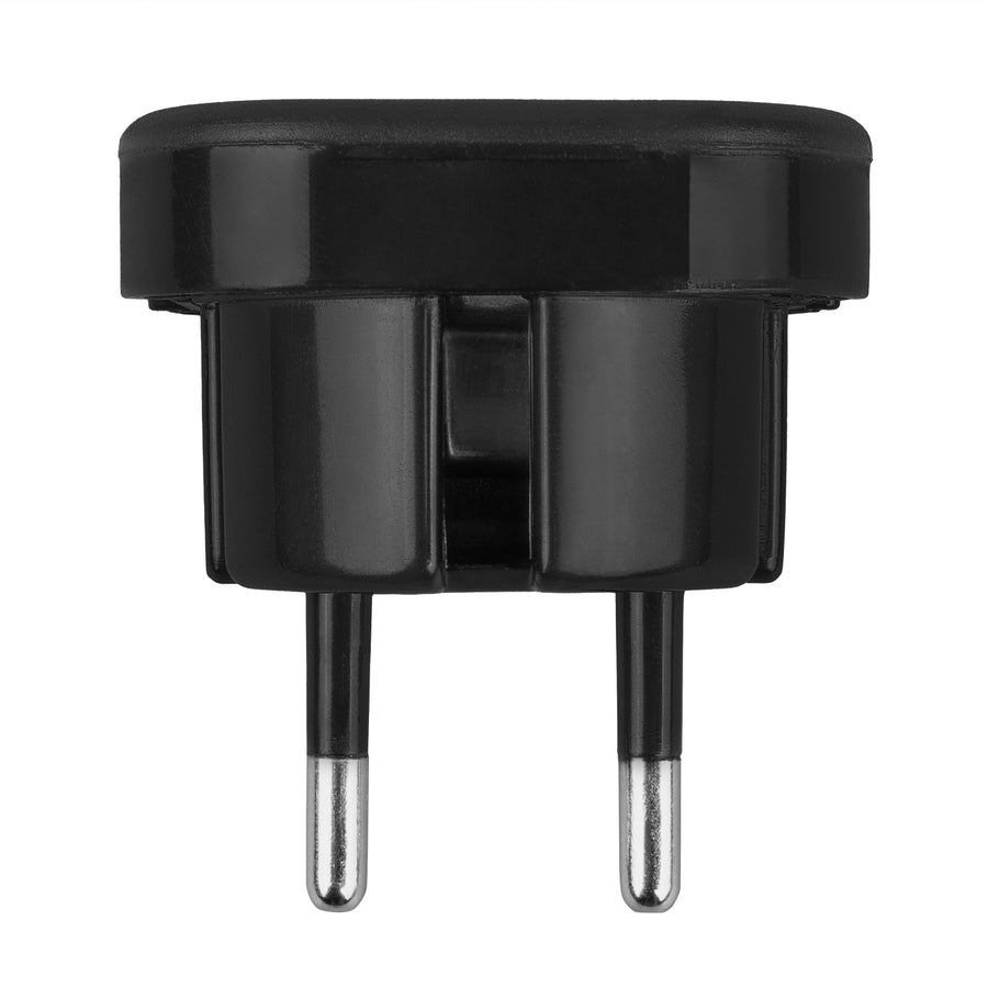 Maclean UK-stopcontact naar EU-stekkeradapter, zwart, MCE72, 4 stuks