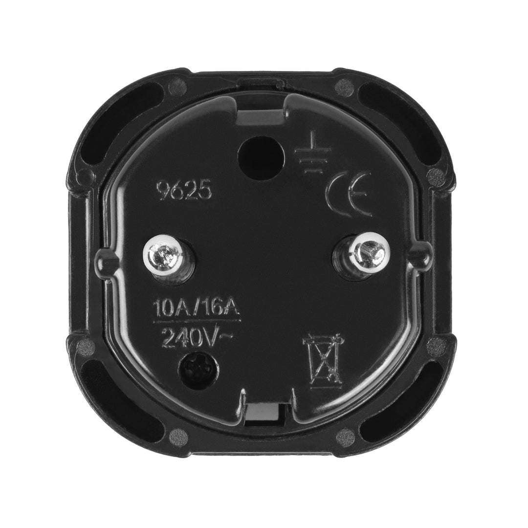Maclean UK-stopcontact naar EU-stekkeradapter, zwart, MCE72, 4 stuks
