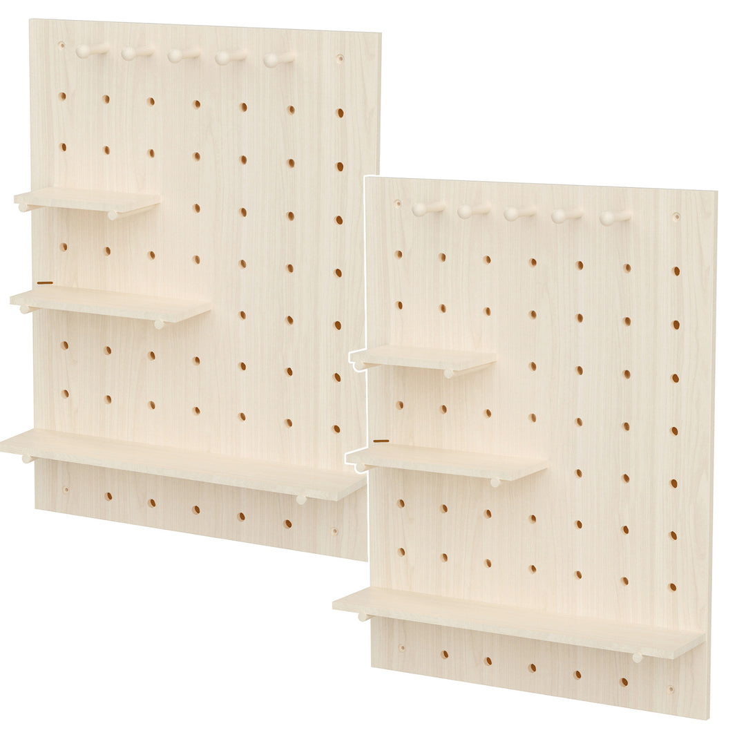 Houten whiteboardhouder Maclean, lichte houtkleur, 60x80 cm, max. 20 kg, MC-131 WD, 2 stuks