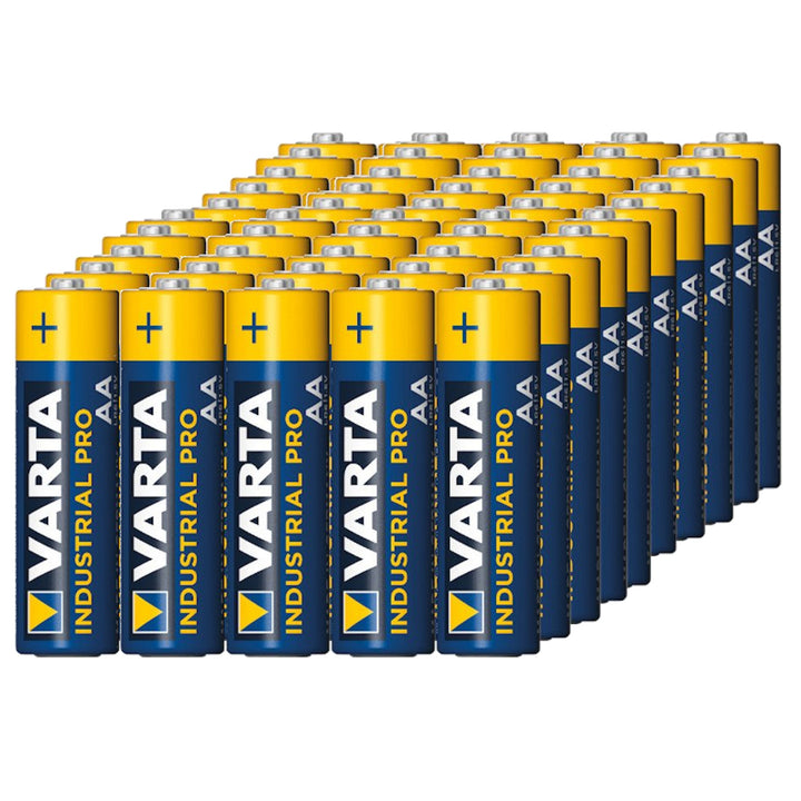 50x R-06 LR6 AA 1,5V alkalinebatterij Varta Industrial 4006