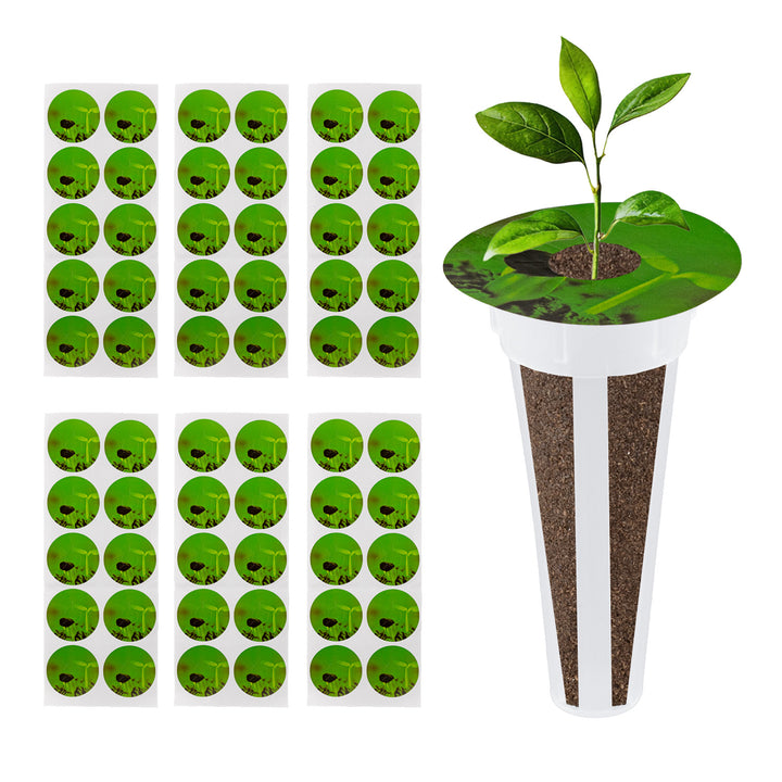 GreenBlue-set voor binnenteelt, zaadsponzen x60, koepeltjes x20, bakjes x20 en stickers x60, GB133 AS