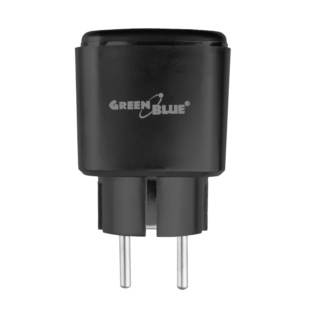 GreenBlue wifi-stopcontact met afstandsbediening, Android/iOS/Alexa/Google Home, timer, wattmeter, max. 16 A/3840 W, GB735 B