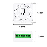 GreenBlue inbouw-wifi-schakelaar, Android/iOS/Alexa/Google Home, 100-240 V wisselstroom, 50/60 Hz, max. 16 A, voor LED 150 W, GB739
