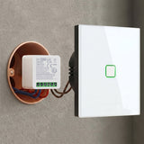 GreenBlue inbouw-wifi-schakelaar, Android/iOS/Alexa/Google Home, 100-240 V wisselstroom, 50/60 Hz, max. 16 A, voor LED 150 W, GB739